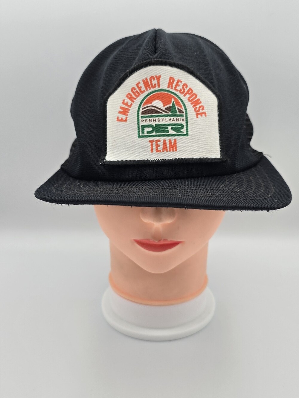 Vintage Pennsylvania Emergency Response Team Patch Trucker Adjust Hat (No Foam)